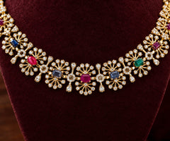Elegant Multicolour Necklace Set