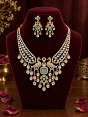 Royal Peacock Statement Necklace Set