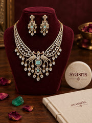 Royal Peacock Statement Necklace Set