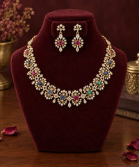 Elegant Multicolour Necklace Set